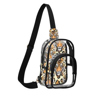 Bolso de Pecho Cruzado de PVC Impermeable para Hombre con Estampado Personalizado, Doble Funda para Axila, Estilo Cosplay - Product Image 1
