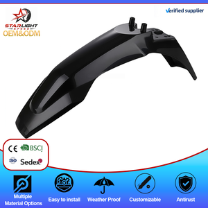 XGS Qronged X1 Spark 黑色塑料摩托车前挡泥板防溅板保护器适用于越野摩托车越野骑行 - Product Image 1