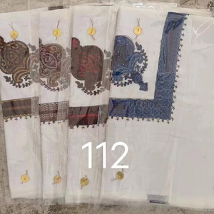 Shemagh Yemení Bordado de Alta Calidad, Poliéster, 50x50, Pañuelo Árabe para la Cabeza, Keffiyeh Omaní, Turbante, Disponible en Stock - Product Image 1