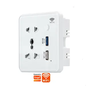 {Manufacturer} panneau en verre tuya smart QC3.0 charge rapide hôtel bureau maison contrôle WIFI prise wifi universelle avec USB