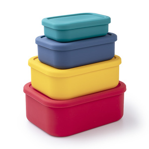 Scatola per il pranzo divisore in silicone per uso alimentare personalizzato fornitore certificato disney yfama all'aperto per bento lunch box in silicone per bambini a scuola