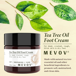 Crema per Piedi all'Olio di Tea Tree MEVOV OEM ODM, Ripara Talloni Screpolati, <span class=keywords><strong>Pelle</strong></span> <span class=keywords><strong>Secca</strong></span> e Ruvida, Idratante e Ammorbidente per la Cura dei Piedi - Product Image 3
