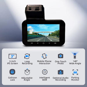 Cámara para Auto de Alta Calidad de 3 Pulgadas con WIFI Integrado, Control por Voz, Grabadora de Video, Cámara Oculta para Vehículo, Monitor Android - Product Image 1