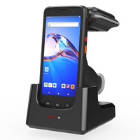 Lector RFID Portátil de 5.5 Pulgadas, Lector/Escritor RFID UHF de Largo Alcance, PDA Resistente con Android 10, Escáner de Código de Barras 1D/2D, IP65, Batería de 9000mAh