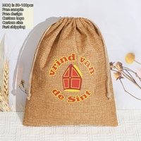 Sac à cordon de jute Offre Spéciale recyclable cadeau cosmétique bonbons grain de café stockage pochette en toile de jute sac cadeau en jute naturel personnalisé