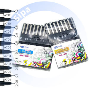 أقلام رسم دقيقة سيبا SA700، مجموعة متنوعة من 10 أقلام للرسم والكتابة والتصميم على الورق، حبر دائم - Product Image 2