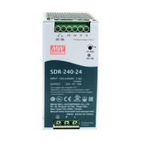 Alimentation à découpage sur rail DIN MEAN WELL série SDR 75W-960W 12V/24V/48V avec PFC pour l'automatisation industrielle et le contrôle de machines