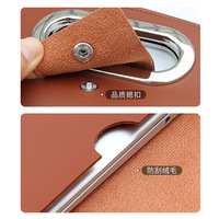 Ensemble de sacoche d'affaires en cuir PU, sac à main portable pour documents, housse fine pour ordinateur portable incluse, sac de transport professionnel pour hommes