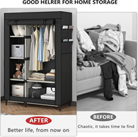 Armoire en tissu moderne, portable et légère, organisateur pratique pour le rangement des vêtements, armoire pliable de type autoportant
