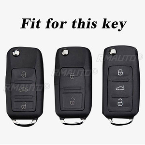Funda Protectora de TPU para Llave de Auto Volkswagen VW Passat Golf Jetta Bora Polo Sagitar Tiguan CC Transporter 2009 - 2013 - Product Image 2