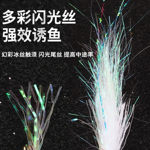 Señuelo de Camarón de Seda de Hielo Aohu, 5 Sets por Caja, Camarón Biónico Fluorescente con Espinillas Negras para Pesca en Agua Dulce - Product Image 3