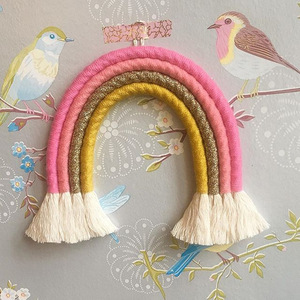 Decorazione da Parete in Macramè di Cotone Arcobaleno all'Ingrosso dalla Fabbrica Cinese - Product Image 5