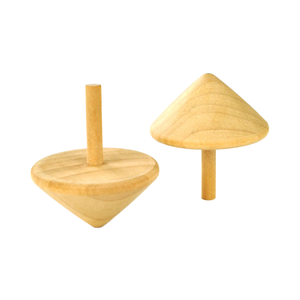 Classic Kids Toys Unfinished Toy <strong>Spin</strong> <strong>Tops</strong> Wooden <strong>Tops</strong> Natural Wood Color Spinning <strong>Top</strong> - Product Image 1