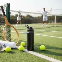 Bouteille d'eau en acier inoxydable à isolation sous vide avec logo et couleur personnalisés, isolation thermique pour les sports de plein air, la salle de sport, les voyages