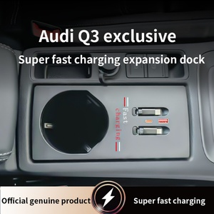 Station de charge rapide USB Type C 12-24V avec surveillance de la tension pour Audi Q3, mise à niveau de la modification automobile 2018-2024 - Product Image 2