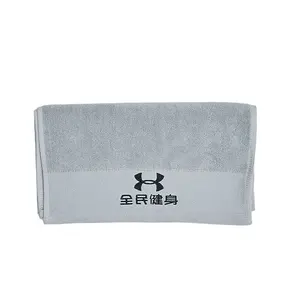 Wholesale customization Sports gym towel quick drying cotton gray towels for Home