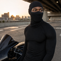 Cagoule de moto coupe-vent respirante en maille, masque facial tactique, cagoule de conduite anti-poussière, vente en gros
