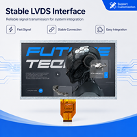 Modul Layar LCD TFT IPS 10,1 Inci Kustom OEM 1024x600 LVDS 500 Cd/m² Kecerahan Tinggi untuk Peralatan HMI Industri