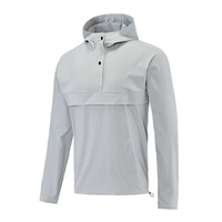 Nouveau design de vêtements de plein air, de randonnée, d'alpinisme et de cyclisme, logo personnalisé, chemise pour hommes, manteau à capuche coupe-vent avec fermeture éclair