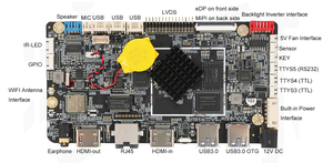 Carte mère Android YF-028E Linux Debian RJ45 USB3.0 Rockchip RK3568 pour lecteur de cartes RFID NFC, double écran, terminal de point de vente - Product Image 3
