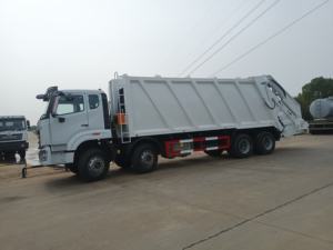 Camion de collecte des déchets Sinotruk Howo 8x4 28cbm, camion compacteur de déchets, véhicule de collecte des déchets - Product Image 2