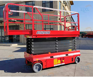 Lift gunting mobil, Lift elektrik konstruksi Platform hidrolik pengangkat barang portabel - Product Image 6