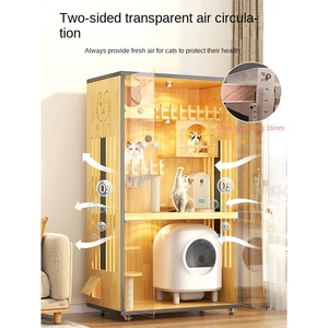 고양이 빌라 공장 맞춤형 해외 직구 원목 고양이 집 애완동물 둥지 실내 고양이 케이지 산둥 제조 사계절 신모델 - Product Image 2