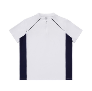 T-shirt à col montant, blocs de couleur personnalisables sur l'avant et les bords, vente en gros, très demandé - Product Image 5