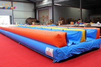 Toboggan aquatique gonflable double piste WINSUN en PVC pour parc aquatique extérieur et centre commercial, avec couleur et taille personnalisables