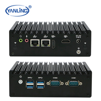 Mini PC sans ventilateur personnalisé, processeur N5095, PC industriel, boîtier Nano avec RAM DDR4, prise US/EU/CN pour écran double 4K HD - Nouveau produit
