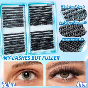 Kit de Cils en Grappes Volumineux en Gros, Extensions de Cils Synthétiques Épaisses pour un Volume Intense, Kit DIY GZ RTS, Commande Mixte en Gros - Product Image 2