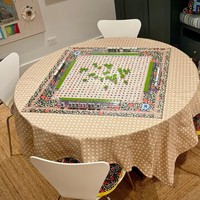 Tapis de Mahjong Antidérapant, Durable, Luxueux et Moderne en Néoprène/Polyester, Doux, Pliable, Écologique, pour Tuiles et Cartes, En Stock