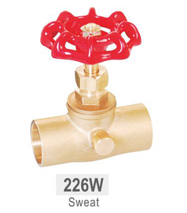 OEM/ODM prix d'usine 1/2 "3/4" <span class=keywords><strong>125</strong></span> PSI WOG vanne d'arrêt en laiton avec extrémités de sueur de vidange pour usage industriel - Product Image 2