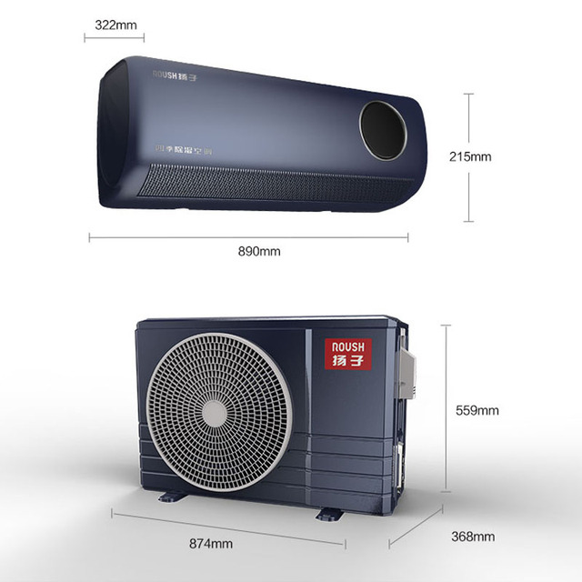 Yangzi 1.5HP First-Class Inverter Flagship Air Conditioner Four-Season PTC Dehumidifying Fan Heater Energy Saving Overheat