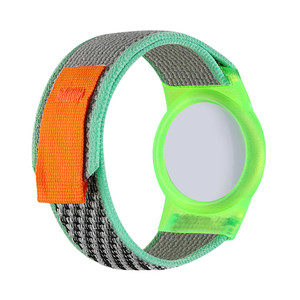 Dernière bande de bracelet de poignet anti-perte bande de nylon pour bracelet AirTag bracelet de <span class=keywords><strong>montre</strong></span> pour support <span class=keywords><strong>Apple</strong></span> AirTag - Product Image 1