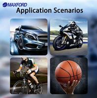 MAXFORD Pompe à air portable 12V 214PSI pour pneus de scooter, compresseur d'air sans fil pour voiture 60W, gonfleur électrique métallique pour pneus de véhicule