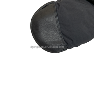 Großhandel Winter Ski Fäustlinge Wasser abweisende Premium Leder handschuhe Wind dichte <span class=keywords><strong>3M</strong></span> Wärmedämmung Baumwolle Warme Handschuhe - Product Image 4