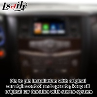 صندوق واجهة كاربلاي وأندرويد أوتو لاسلكي من Lsailt لسيارة نيسان باترول Y62 IT08 08IT يدعم ميرور لينك