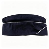 Chapeau d'hôtesse de l'air personnalisé avec bordure marine, casquette d'agent de train à grande vitesse, uniforme d'hôtel, chapeau de bateau OEM/ODM