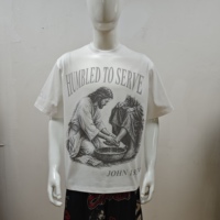 T-shirt personnalisé pour homme, en coton épais, délavé à l'acide, coupe oversize, imprimé DTG, style streetwear, coupe carrée, t-shirt court pour homme