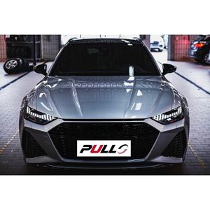 Pare-chocs en plastique pour <span class=keywords><strong>AUDI</strong></span> A6 2019-<span class=keywords><strong>2020</strong></span> Kit carrosserie Mise à niveau vers le style <span class=keywords><strong>RS6</strong></span> Kit carrosserie avec calandre ABS Becquet arrière Tuyaux d'échappement - Product Image 1