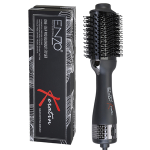 ENZO EN-6218 Soins capillaires professionnels et appareils de coiffure Air chaud noir une étape peigne à cheveux volumateur sèche-cheveux brosse - Product Image 1