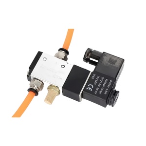 วาล์วควบคุมลมแบบแม่เหล็ก 3 ทาง 2 ตำแหน่ง รุ่น 3V210-08 ใช้กับสายลม แรงดัน 12V 24V 220V - Product Image 2