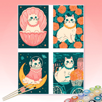 Kits de peinture par numéros DIY personnalisables, ensemble de peinture à l'huile non personnalisé pour adultes, enfants et débutants, livraison directe