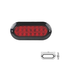 NICAR Großhandel Auto-Außenbeleuchtung ABS LED Seitenmarkierungsleuchten 6 Zoll Ovale LKW-Warnleuchte Rückleuchte DC12V-24V IP65 Wasserdicht