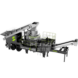 מכונת מיחזור בטון הלסת נייד sheer השפעה מטלטלת צלב לבניית פסולת לבנה מפעל ריסוק אבן נייד - Product Image 3