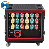 12 voies 18 voies 36 voies Boîte en silicone Équipement de distribution d'énergie pour l'éclairage de scène Affichage LED Armoire de distribution audio