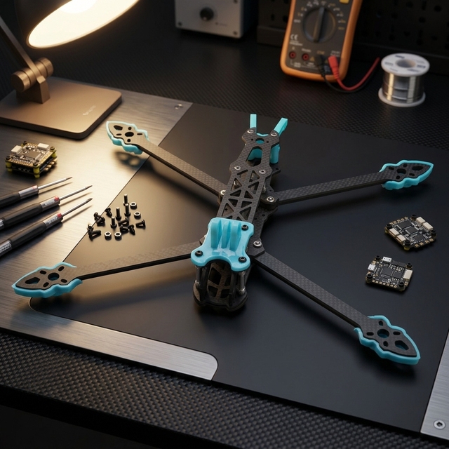 Mark4 V2 Mini 225mm FPV Racing Drone Frame Carbon Fiber with Protection