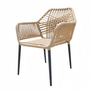 <span class=keywords><strong>Fauteuil</strong></span> en <span class=keywords><strong>rotin</strong></span> PE écologique avec cadre en alliage d'aluminium, résistant à la décoloration et facile à nettoyer, pour jardin et balcon extérieur - Product Image 1
