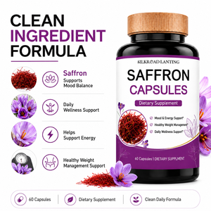 Cápsulas de Azafrán de Marca Privada OEM, Suplemento Dietético, Apoyo para el Estado de Ánimo y la Energía, Fórmula Limpia, Empaque Personalizado, Venta al Por Mayor - Product Image 2
